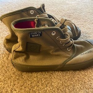 Army green Bangs high tops